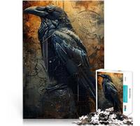 Puzzle 1000 pezzi per adolescenti Il corvo Arte surreale giochi divertenti per famiglie Attività divertenti a casa, regali di compleanno, regali di viaggio, 75x50cm