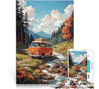 Puzzle 1000 pezzi per adolescenti Il furgone d'epoca per il giocattolo di sfida del gioco educativo perché è ideale come regalo per tutta la famiglia 75x50cm
