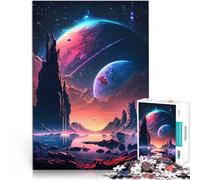 Puzzle 1000 pezzi per adolescenti Il Lago del Cosmo per il giocattolo di sfida del gioco educativo Lista dei desideri con Babbo Natale 75x50cm