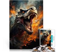 Puzzle 1000 pezzi per adolescenti Il pazzo tirannosauro rex Allena il tuo cervello e le tue mani Migliorare l'amore tra le coppie 75x50cm