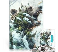 Puzzle 1000 pezzi per adolescenti Il ruggito della natura Giochi educativi Decorazione della casa Gioco educativo per compleanno e Natale 75x50cm