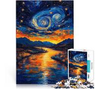 Puzzle 1000 pezzi per adolescenti Il sogno di Van Gogh Difficile da completare ma divertente e umoristico Interazione genitore-figlio 38x26cm