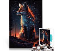 Puzzle 1000 pezzi per adolescenti Illuminazione Fox Difficile da completare ma divertente e umoristico Giocattoli per la decorazione della casa 38x26cm