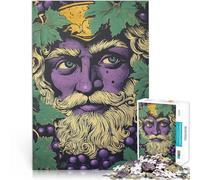 Puzzle 1000 pezzi per adolescenti Illustrazione del dio del vino Allena il tuo cervello e le tue mani Migliorare l'amore tra le coppie 52x38cm