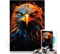 Puzzle 1000 pezzi per adolescenti Incendio dell'American Eagle Pride Difficile Duro Attività divertenti a casa, regali di compleanno, regali di viaggio, 52x38cm