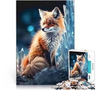 Puzzle 1000 pezzi per adolescenti Incredibile volpe rossa giocattoli educativi per l'apprendimento Gioco educativo per compleanno e Natale 52x38cm