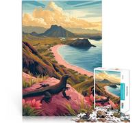 Puzzle 1000 pezzi per adolescenti Isola di Komodo Antistress Vacanza in patria Uccidere il tempo Migliorare l'amore tra le coppie 75x50cm