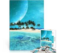 Puzzle 1000 pezzi per adolescenti Isola meravigliosa Difficile da completare ma divertente e umoristico Migliorare l'amore tra le coppie 52x38cm