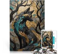 Puzzle 1000 pezzi per adolescenti Kitsune Kintsugi Giocattoli educativi per l'apprendimento Giochi per famiglie Decorazione d'arte per la casa 52x38cm