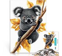 Puzzle 1000 pezzi per adolescenti Koala carino sul ramo Antistress Vacanza in patria Uccidere il tempo Decorazioni e regali unici per la casa 75x50cm