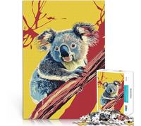 Puzzle 1000 pezzi per adolescenti Koala sul ramo Difficile da completare ma divertente e umoristico Gioco educativo per compleanno e Natale 38x26cm