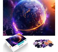 Puzzle 1000 pezzi per adolescenti La distruzione della Terra Gioco intellettuale giocattolo con poster abbinato e foglio di quiz 38x26cm