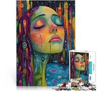 Puzzle 1000 pezzi per adolescenti Lacrime di paesaggio onirico Vacanza a casa: uccidere il tempo Decorazioni e regali unici per la casa 38x26cm