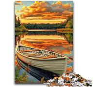 Puzzle 1000 pezzi per adolescenti Lago autunnale per 14 anni e oltre Sfida educativa Attività divertenti a casa, regali di compleanno, regali di viaggio 50x75cm