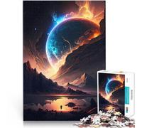 Puzzle 1000 pezzi per adolescenti L'alba del pianeta per il giocattolo di sfida del gioco educativo Collezione di artisti, Belle arti 52x38cm
