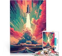 Puzzle 1000 pezzi per adolescenti Lancio di razzi Giocattoli educativi per l'apprendimento Giochi per famiglie Regali di Babbo Natale segreto 52x38cm