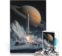 Puzzle 1000 pezzi per adolescenti Lancio di Saturno per il giocattolo di sfida del gioco educativo Lista dei desideri con Babbo Natale 52x38cm