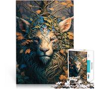 Puzzle 1000 pezzi per adolescenti Leone amico immaginario Gioco intellettuale giocattolo Attività divertenti a casa, regali di compleanno, regali di viaggio, 75x50cm