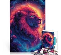 Puzzle 1000 pezzi per adolescenti Leone Solare dell'Alba Astrale Gioco impegnativo e gioco in famiglia Adatto per la decorazione del desktop 52x38cm