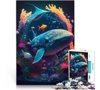 Puzzle 1000 pezzi per adolescenti Leviatano psichedelico Giocattolo educativo intellettuale decomprimente Ottimi regali e giocattoli 52x38cm