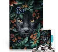 Puzzle 1000 pezzi per adolescenti Lo sguardo delle Pantere Nere giocattoli educativi per l'apprendimento Gioco educativo per compleanno e Natale 38x26cm