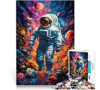 Puzzle 1000 pezzi per adolescenti Lo spazio degli astronauti è selvaggio Gioco rompicapo Decorazione murale Regali unici per compleanno e Natale 75x50cm