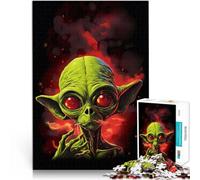 Puzzle 1000 pezzi per adolescenti Lo spazio è un fumo alieno selvaggio Divertimento in famiglia offerte come regali per tutta la famiglia 38x26cm