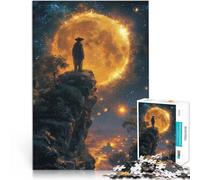 Puzzle 1000 pezzi per adolescenti Lone Ranger sotto la luna gigante Giochi divertenti Ogni pezzo è unico - Gioco divertente e stimolante per tutta la famiglia 38x26cm