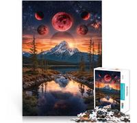 Puzzle 1000 pezzi per adolescenti Luna di sangue Giocattolo educativo intellettuale decomprimente Migliorare l'amore tra le coppie 50x70cm