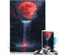 Puzzle 1000 pezzi per adolescenti Luna di sangue rossa Antistress Vacanza in patria Uccidere il tempo Migliorare l'amore tra le coppie 38x26cm
