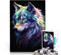 Puzzle 1000 pezzi per adolescenti Lupo Aiuta il cervello ad allenare i giocattoli che creano dipendenza per coltivare la pazienza decorazione murale 52x38cm