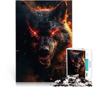 Puzzle 1000 pezzi per adolescenti lupo diavolo Difficile da completare ma divertente e umoristico offerte come regali per tutta la famiglia 38x26cm
