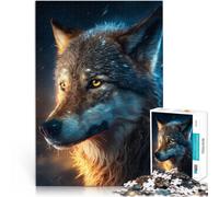 Puzzle 1000 pezzi per adolescenti Lupo fantastico Antistress Vacanza in patria Uccidere il tempo Adatto per la decorazione del desktop 38x26cm