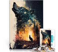 Puzzle 1000 pezzi per adolescenti Lupo Incredibile Giocattolo educativo intellettuale decomprimente perché è ideale come regalo per tutta la famiglia 50x70cm