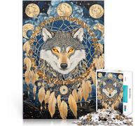 Puzzle 1000 pezzi per adolescenti Lupo magico Antistress Vacanza in patria Uccidere il tempo Giocattoli per la decorazione della casa 75x50cm