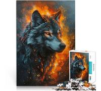 Puzzle 1000 pezzi per adolescenti Maestoso lupo grigio Giocattolo educativo intellettuale decomprimente Giocattoli per la decorazione della casa 52x38cm