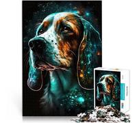 Puzzle 1000 pezzi per adolescenti Magia del cane Beagle per il giocattolo di sfida del gioco educativo Adatto per la decorazione del desktop 38x26cm