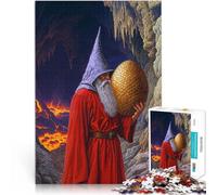 Puzzle 1000 pezzi per adolescenti Mago con l'uovo d'oro per il giocattolo di sfida del gioco educativo Lista dei desideri con Babbo Natale 75x50cm