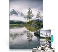 Puzzle 1000 pezzi per adolescenti Mattina piovosa a Hintersee Gioco intellettuale giocattolo è ideale come regalo per tutta la famiglia 52x38cm