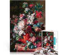 Puzzle 1000 pezzi per adolescenti Mazzo di fiori per il giocattolo di sfida del gioco educativo Migliorare l'amore tra le coppie 52x38cm