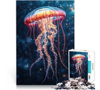 Puzzle 1000 pezzi per adolescenti Meduse rosse e arancioni Gioco impegnativo e gioco in famiglia Gioco educativo per compleanno e Natale 38x26cm
