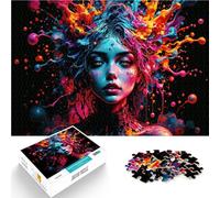 Puzzle 1000 pezzi per adolescenti Mentre la mia mente esplode Vacanza a casa: uccidere il tempo Regalo di compleanno, regali, arte murale 70x100cm