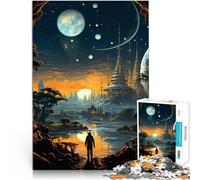 Puzzle 1000 pezzi per adolescenti Meravigliosa vista notturna giochi divertenti per famiglie Ogni pezzo è unico - Gioco divertente e stimolante per tutta la famiglia 50x70cm