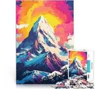 Puzzle 1000 pezzi per adolescenti Montagne PopArt per il giocattolo di sfida del gioco educativo Migliorare l'amore tra le coppie 70x100cm