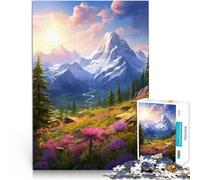 Puzzle 1000 pezzi per adolescenti Monti Spring - Monti Meadowlark Taglio di precisione Ogni pezzo è unico - Gioco divertente e stimolante per tutta la famiglia 38x26cm