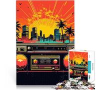 Puzzle 1000 pezzi per adolescenti Musica Synthwave Giocattolo educativo intellettuale decomprimente perché è ideale come regalo per tutta la famiglia 38x26cm