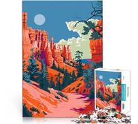 Puzzle 1000 pezzi per adolescenti Natura del Bryce Canyon nello Utah Analisi e logica con pezzi completamente interconnessi di forma casuale 75x50cm