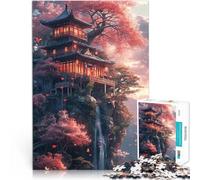 Puzzle 1000 pezzi per adolescenti Natura del paesaggio giapponese Giochi educativi con pezzi completamente interconnessi di forma casuale 75x50cm