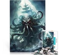 Puzzle 1000 pezzi per adolescenti Nave attaccante Kraken Giocattolo educativo per l'apprendimento è ideale come regalo per tutta la famiglia 75x50cm