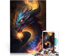 Puzzle 1000 pezzi per adolescenti Nebulosa del Drago astratta Giocattolo educativo per l'apprendimento con poster abbinato e foglio di quiz 52x38cm